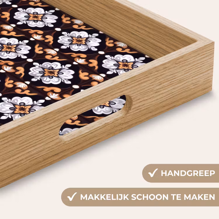 Dienblad - Bloemen Patroon Tegels — 5