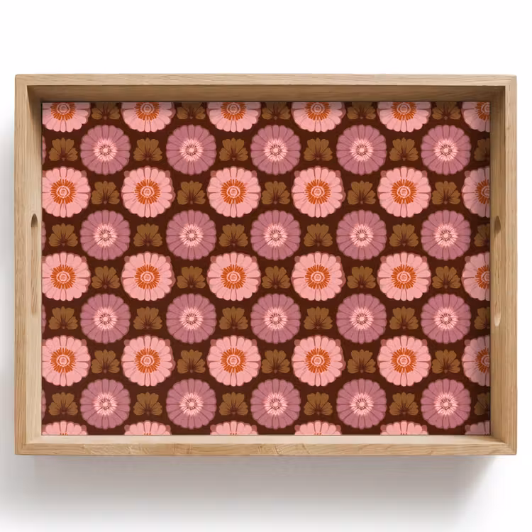 Dienblad - Retro - Madelief - Roze — 1
