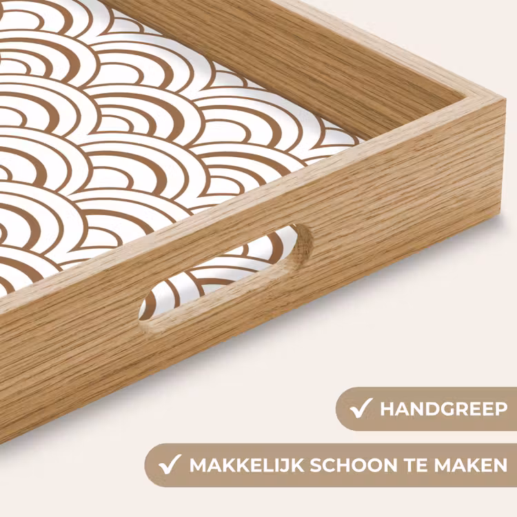 Dienblad - Klassiek - Motief - Terracotta — 5