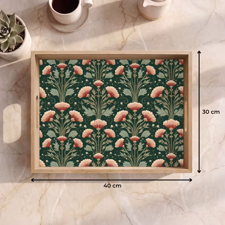 Dienblad - Patroon - Botanisch - Kleurrijk — 9