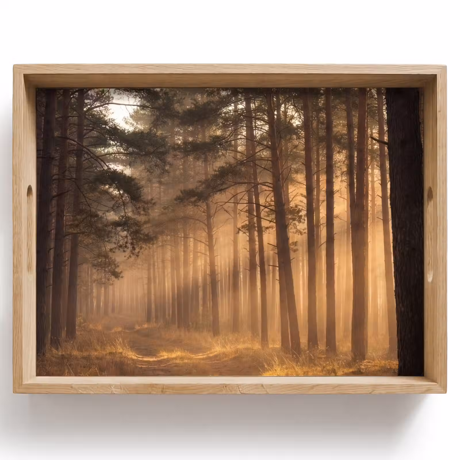 Dienblad - Bos - Mist - Zonlicht — 1