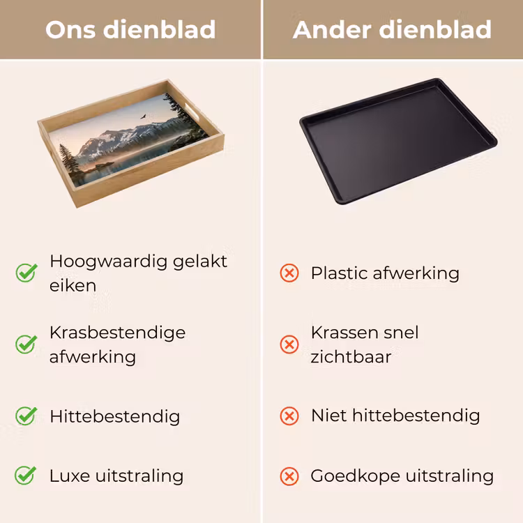 Dienblad - Bergen - Water - Bomen — 3