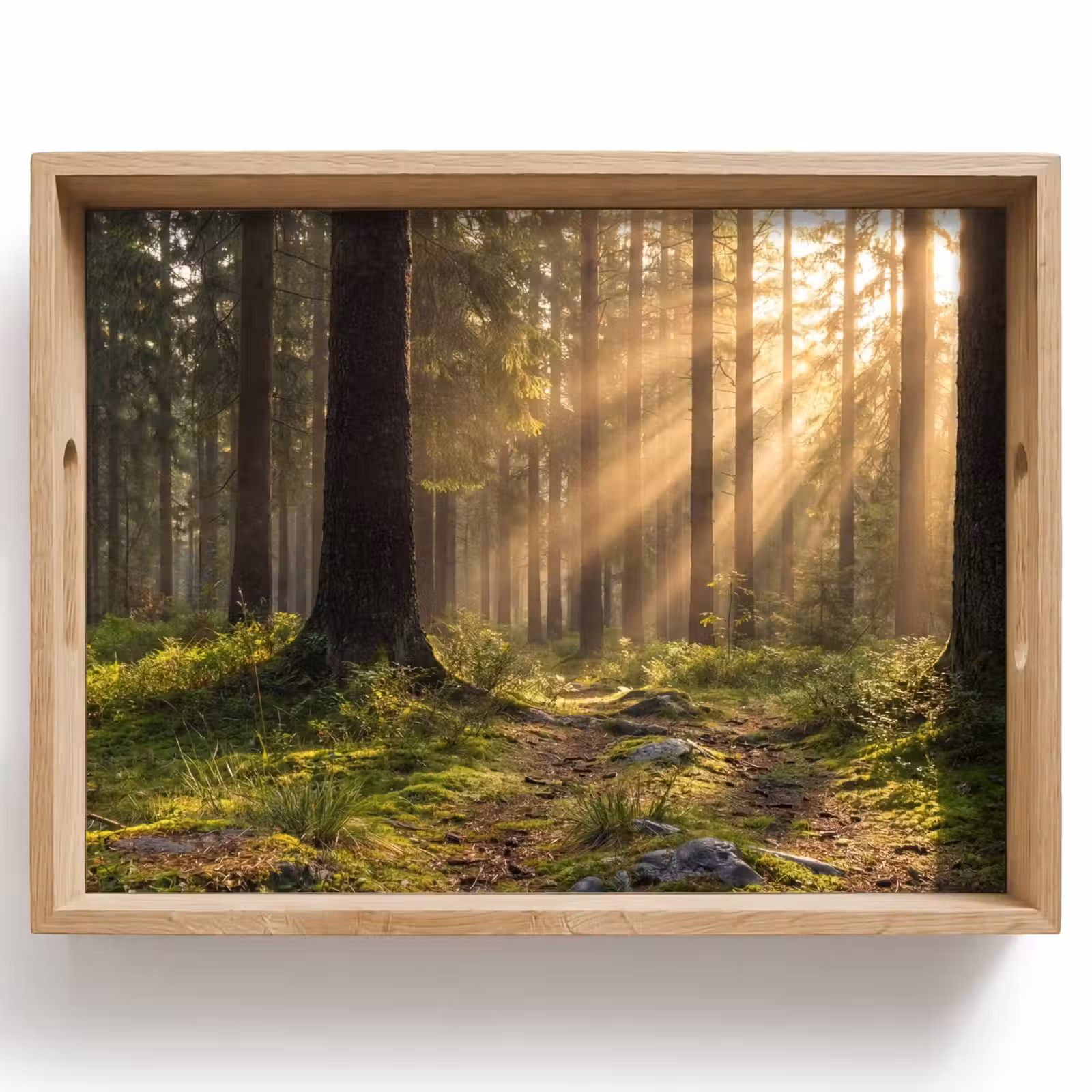 Dienblad - Bos - Zonlicht - Gras — 1