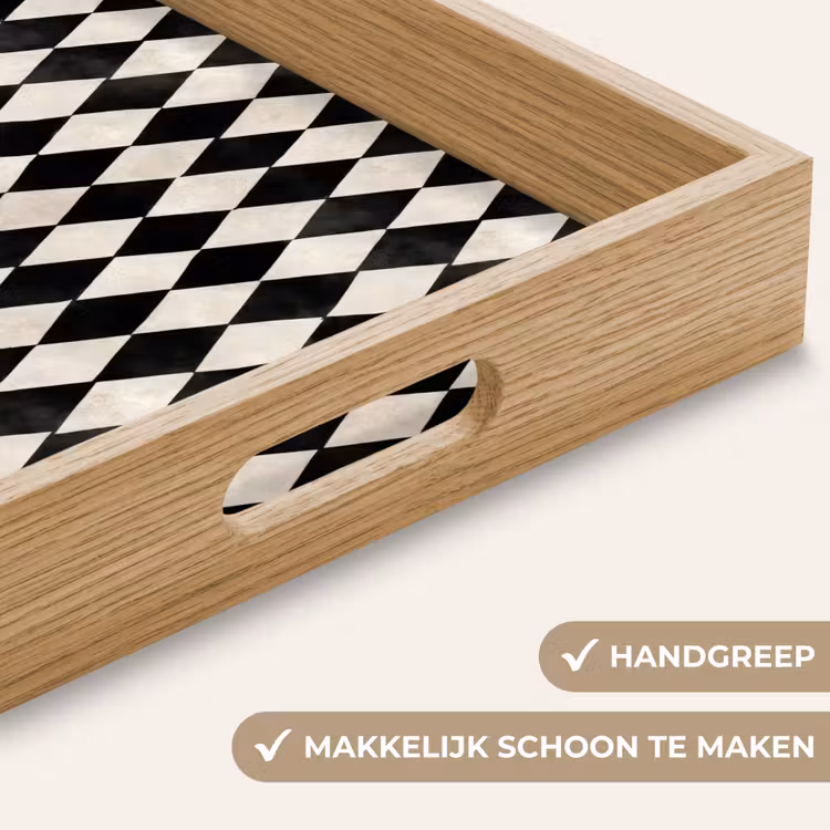 Dienblad - Klassiek - Patroon - Zwart — 5