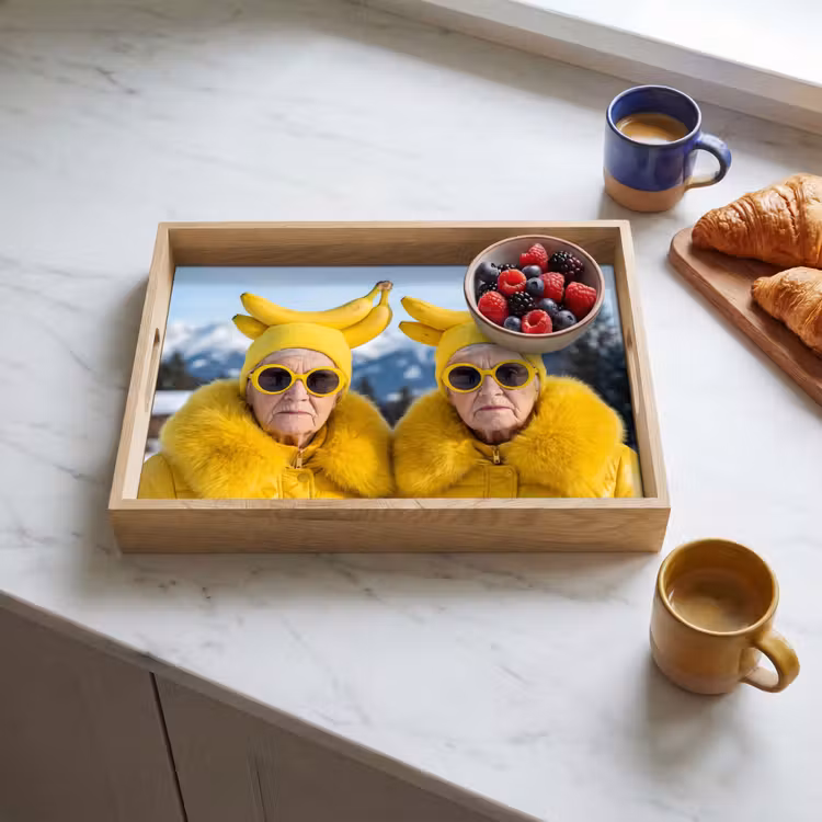 Dienblad - Vrouwen - Bananen - Geel — 4