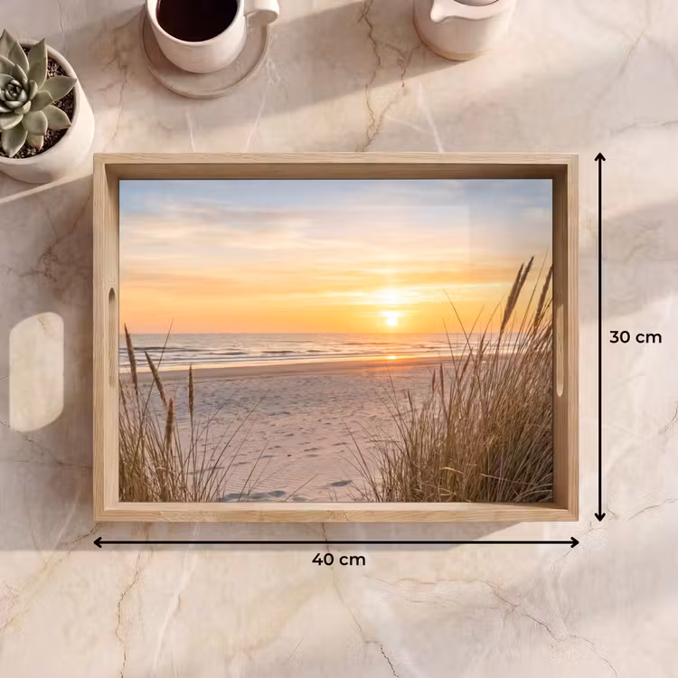 Dienblad - Zonsondergang - Duinen - Zee — 9