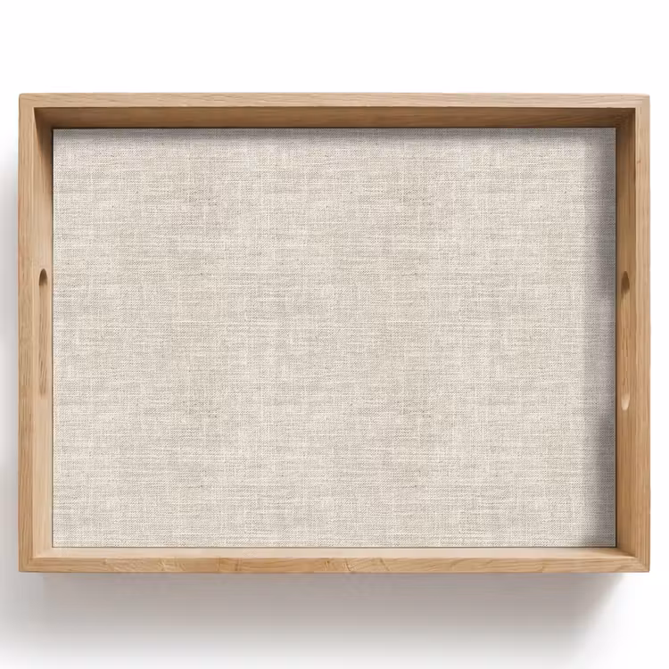 Dienblad - Linnen - Textuur - Beige