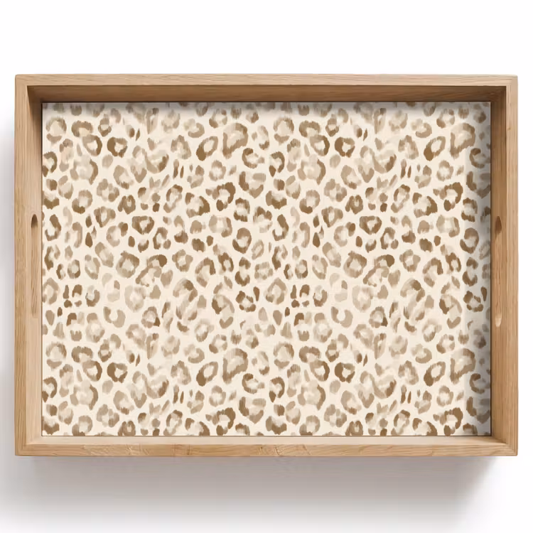 Dienblad - Luipaard - Klassiek - Beige