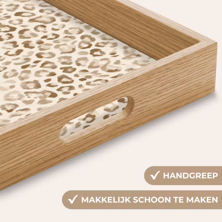 Dienblad - Luipaard - Klassiek - Beige — 5