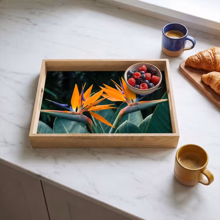 Dienblad - Paradijsvogel - Bloem - Exotisch — 4