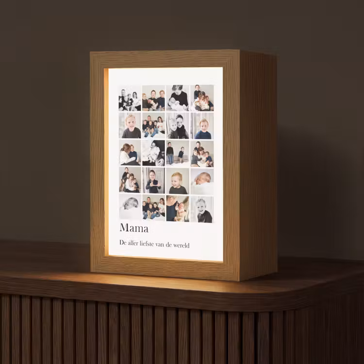 Gepersonaliseerde Lightbox - Mama - Fotocollage - 24 Foto's — 1