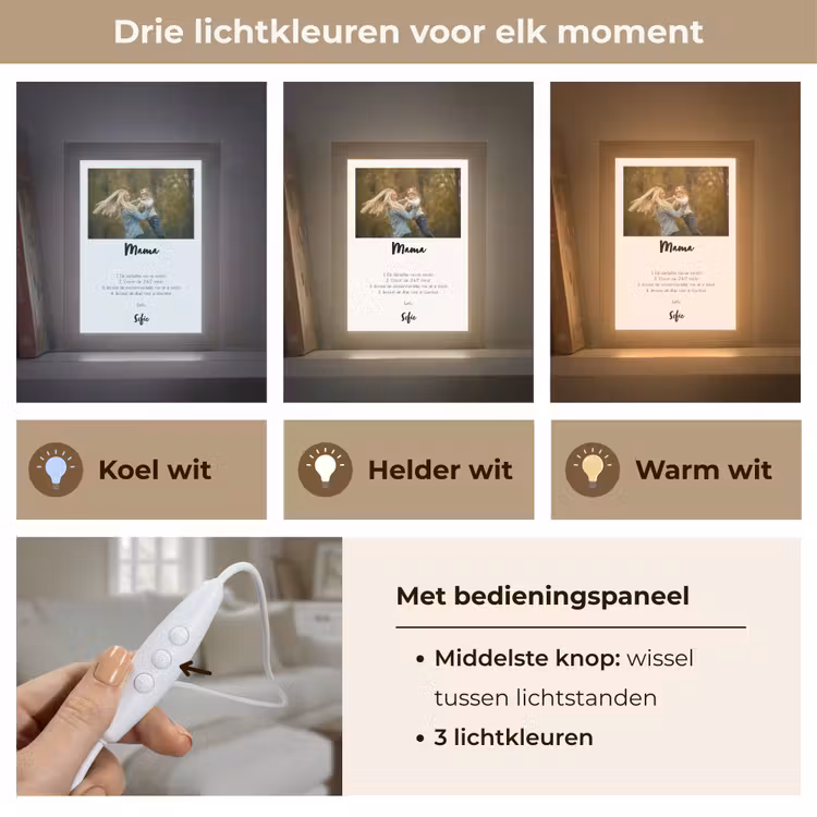 Gepersonaliseerde tafellamp - Betekenis Mama — 6