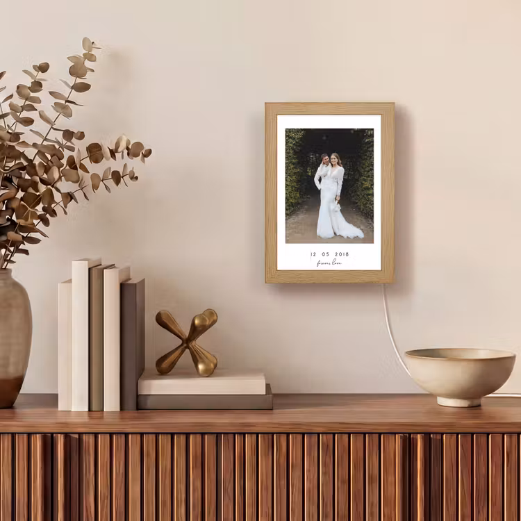 Gepersonaliseerde Lightbox - Witte border met tekst — 4