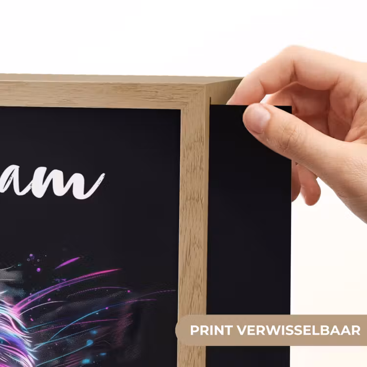 Lightbox - Wandlamp kinderkamer met naam - Leeuw - Kleuren - Zwart - Dieren — 5