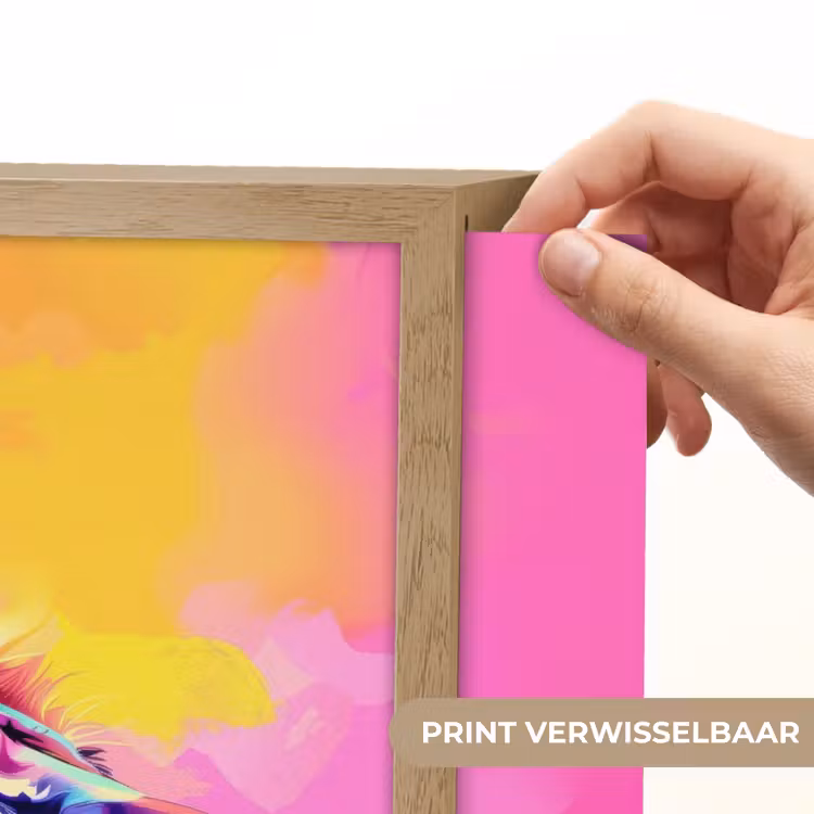 Lightbox - Wandlamp kinderkamer met naam - Leeuw - Verf- Kleuren - Dier — 5