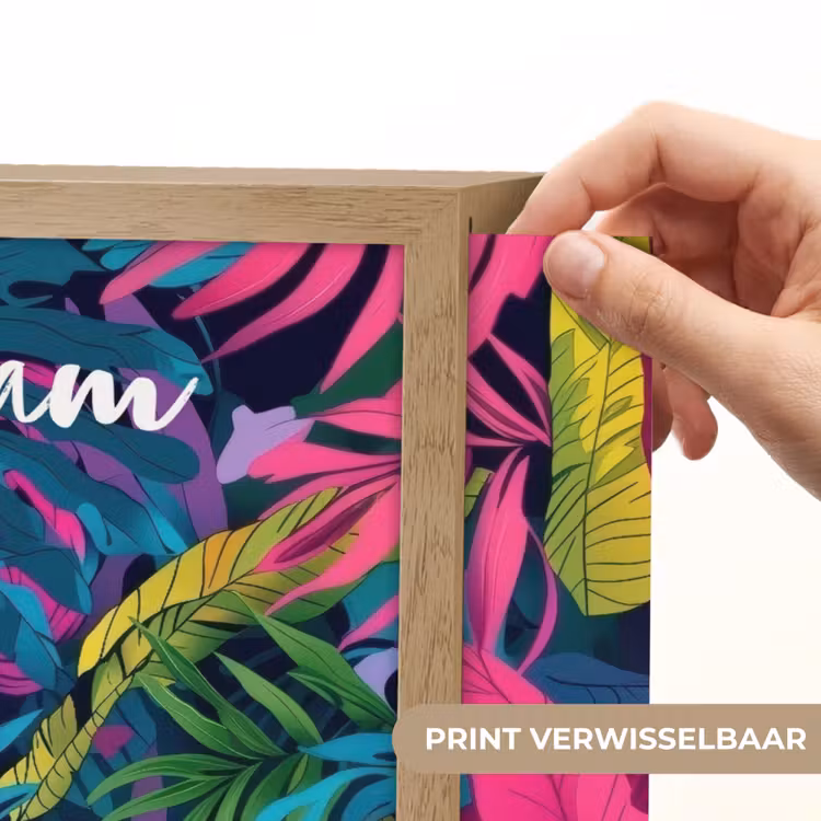 Lightbox - Wandlamp kinderkamer met naam - Papegaai - Tropisch - Jungle - Kleurrijk — 5