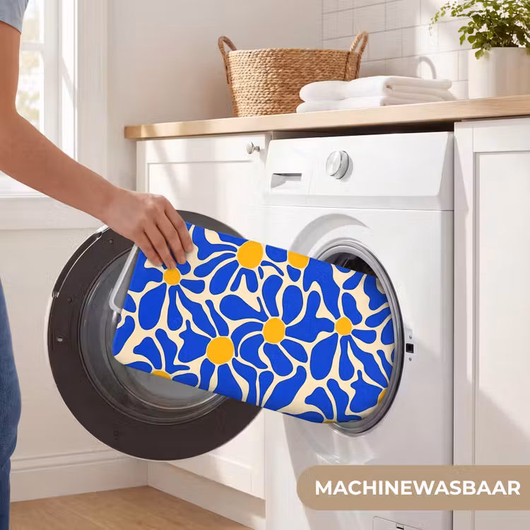 Wc Mat - Abstract - Bloem - Blauw — 5