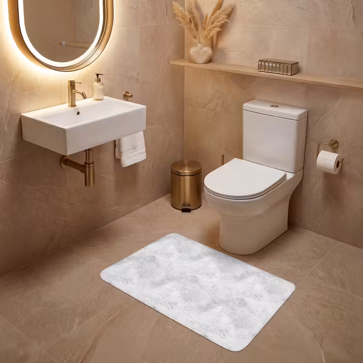 Wc Mat - Lichtgrijs - Ruw - Subtiel — 4