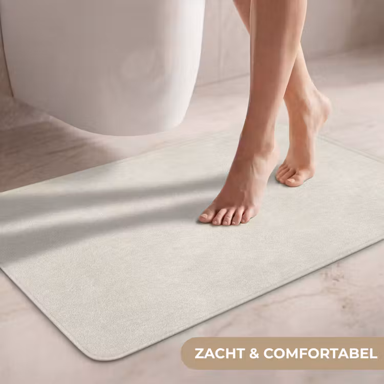 Wc Mat - Zandkleurig - Modern - Egaal — 7
