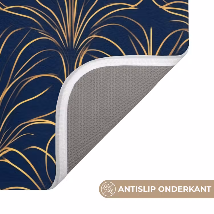 Wc Mat - Deco - Waaier - Blauw — 3