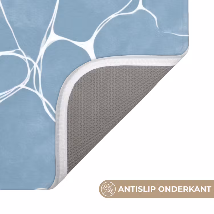 Wc Mat - Organisch - Patroon - Blauw — 3