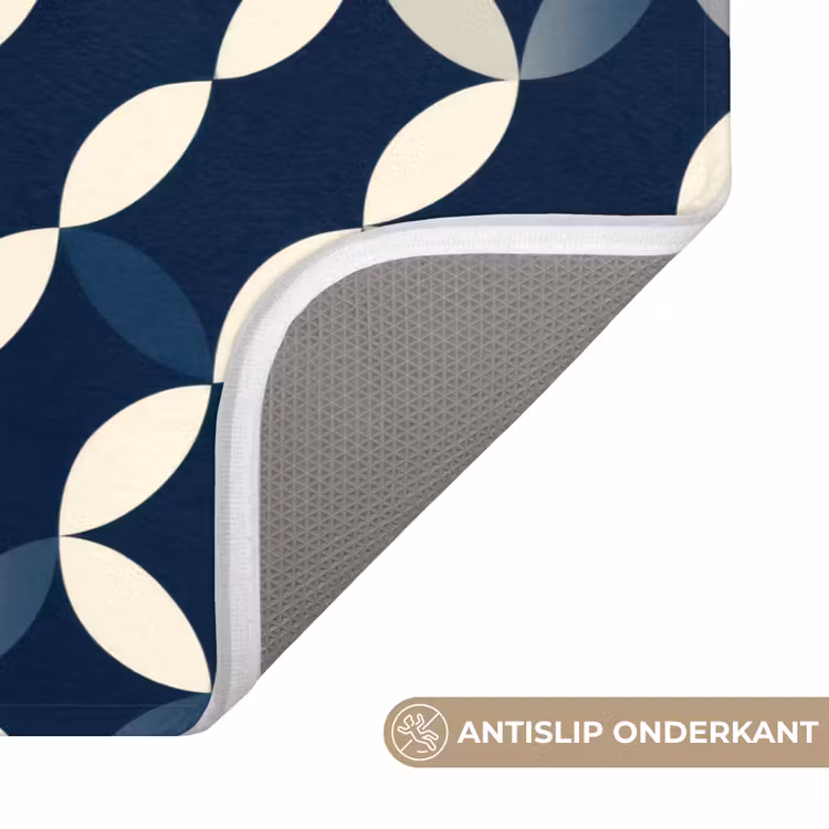 Wc Mat - Abstract - Patroon - Blauw — 3