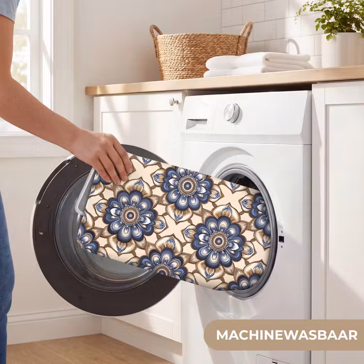 Wc Mat - Floraal - Ornament - Blauw — 5