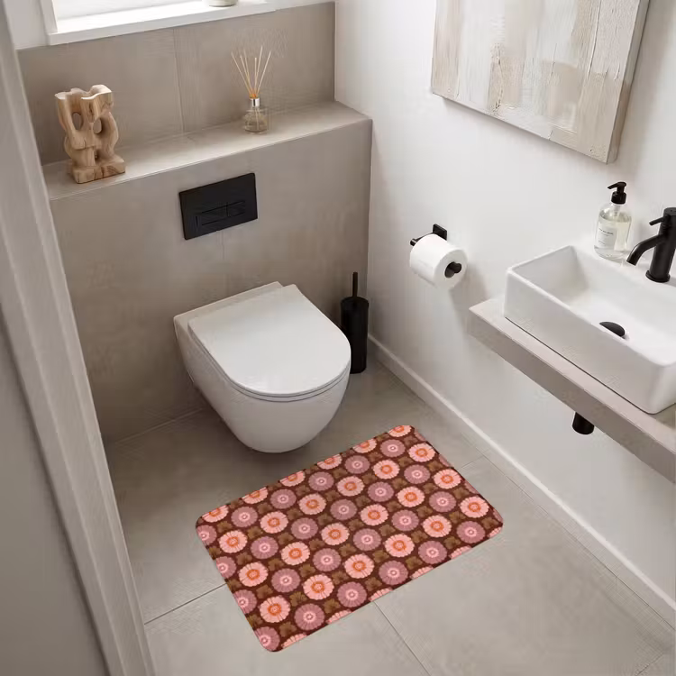 Wc Mat - Retro - Madelief - Roze — 6