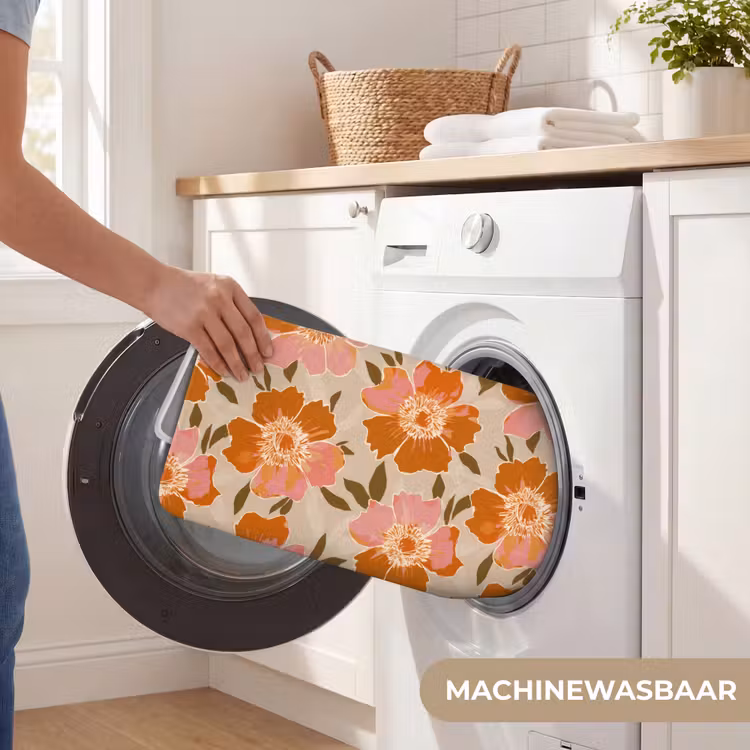 Wc Mat - Bloemen - Motief - Retro — 5