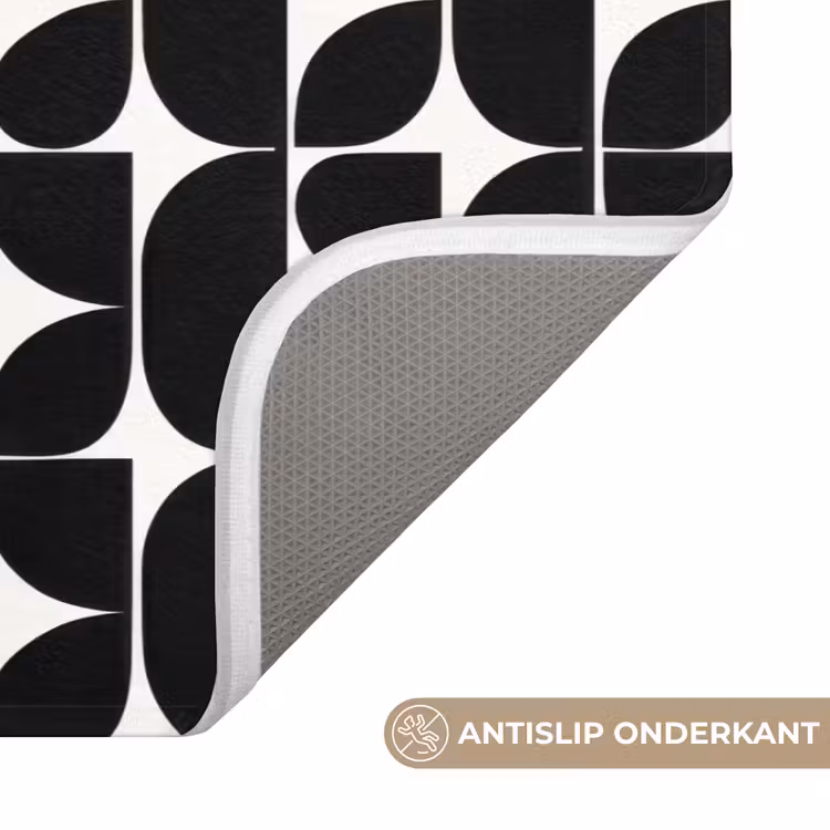 Wc Mat - Modern - Geometrisch - Zwart — 3