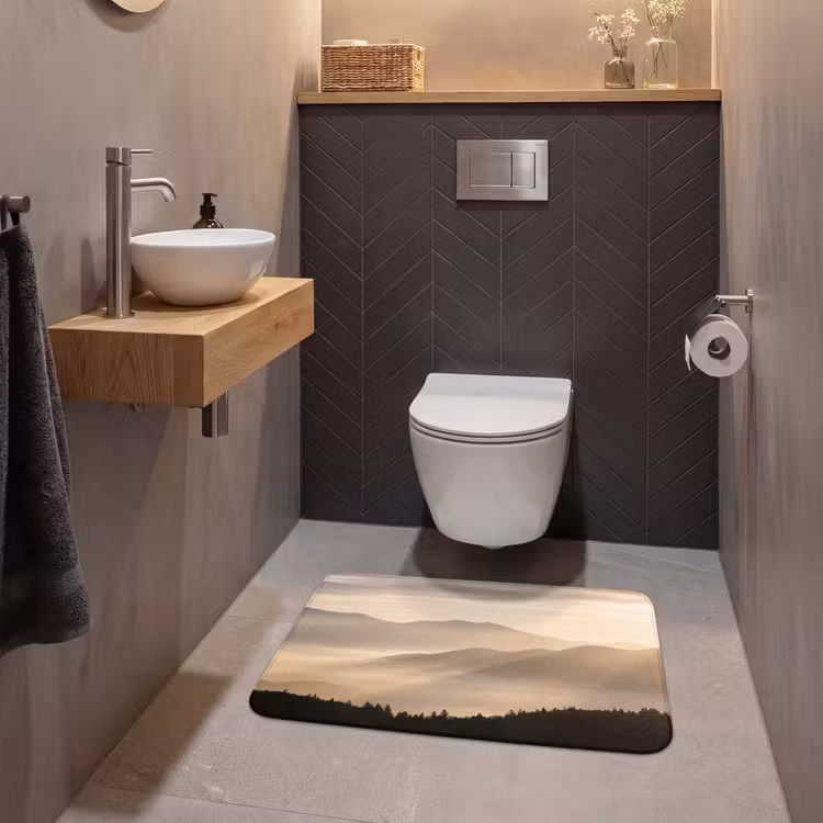 Wc Mat - Bergen - Mist - Zonnestralen — 2