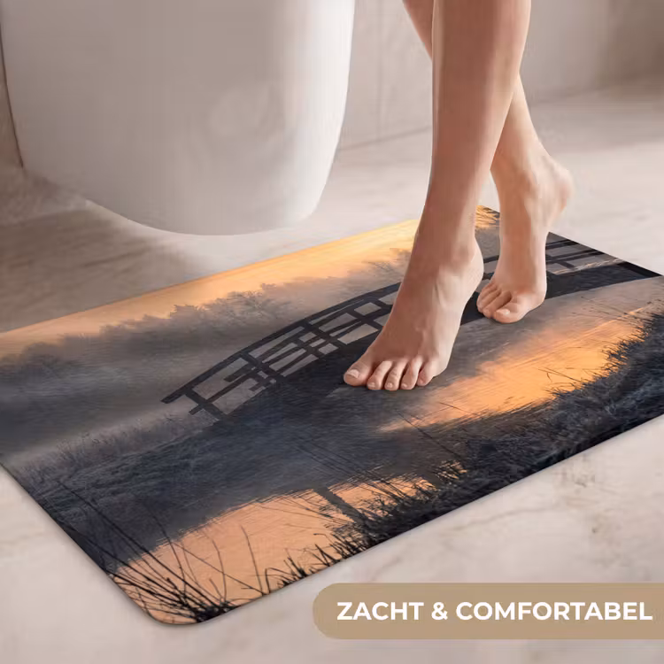 Wc Mat - Brug - Mist - Bomen - Water — 7