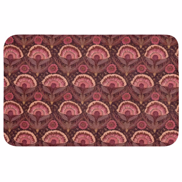Wc Mat - Antiek - Bloemen - Kleurrijk