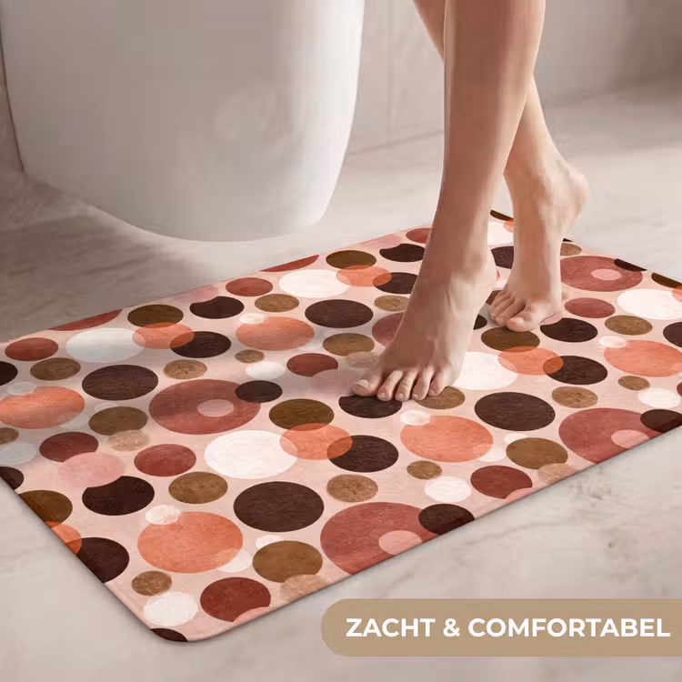Wc Mat - Cirkels - Modern - Kleurrijk — 7