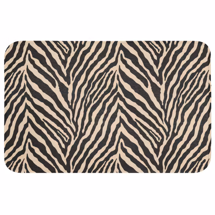 Wc Mat - Zebra - Klassiek - Zwart — 1