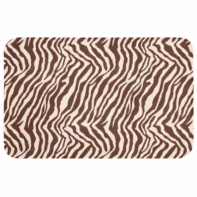 Wc Mat - Zebra - Patroon - Zwart - Wit