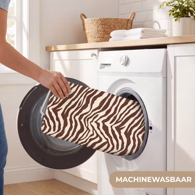 Wc Mat - Zebra - Patroon - Zwart - Wit — 5