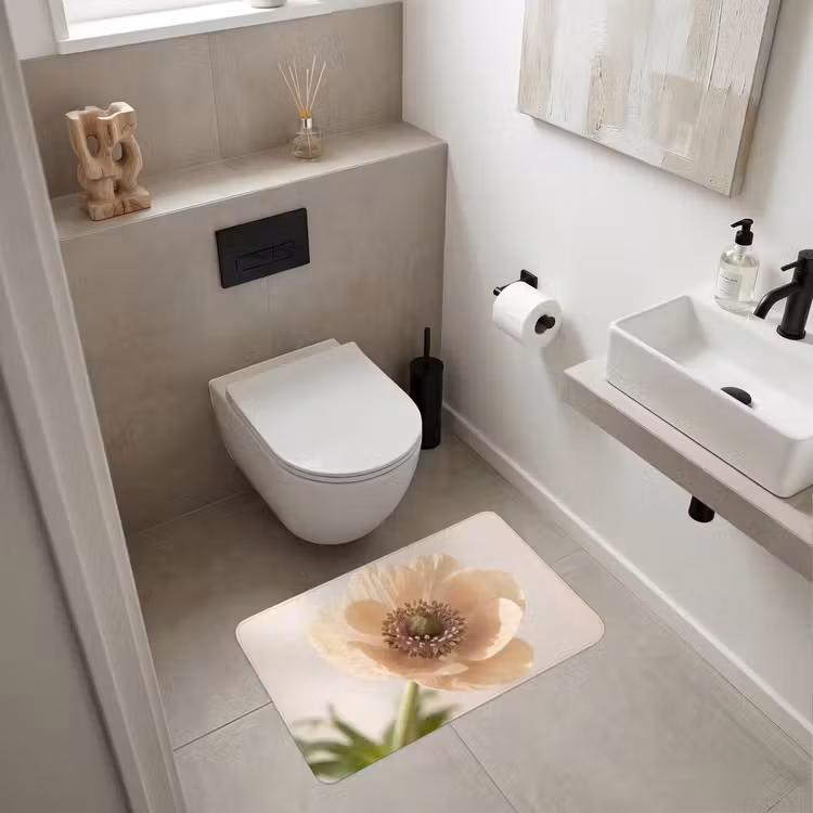 Wc Mat - Bloem - Minimalistisch - Groen — 6