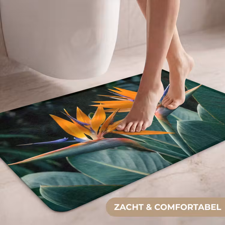 Wc Mat - Paradijsvogel - Bloem - Exotisch — 7