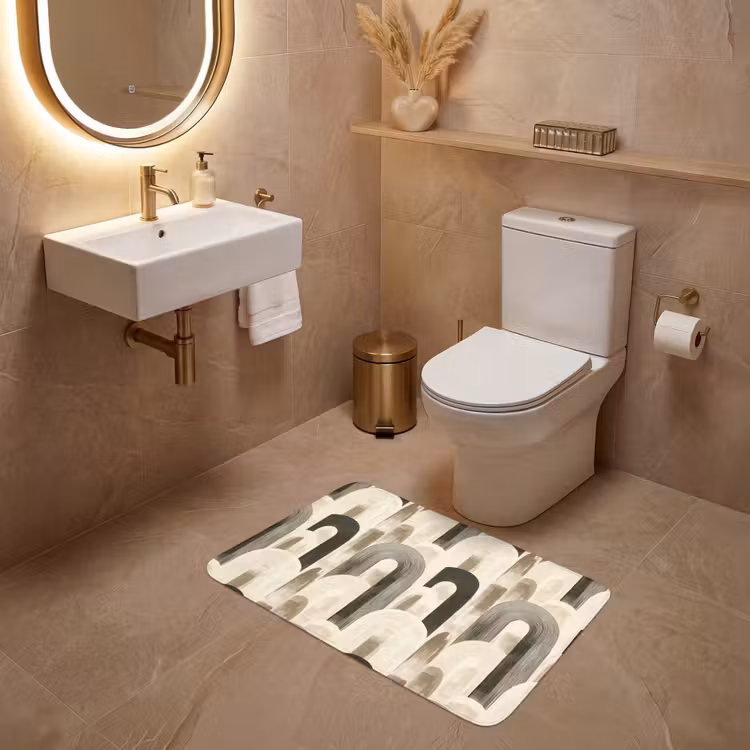 Wc Mat - Abstract - Patroon - Bogen — 4