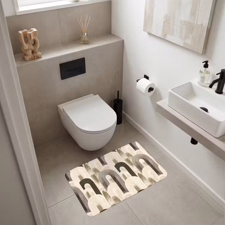 Wc Mat - Abstract - Patroon - Bogen — 6