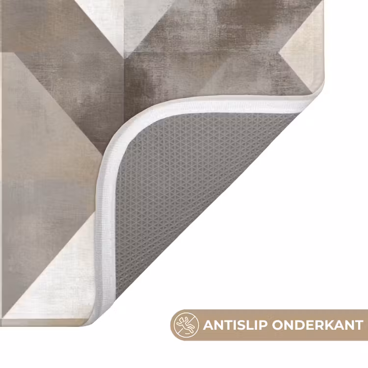 Wc Mat - Geometrisch - Motief - Aardetinten — 3