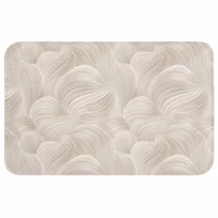 Wc Mat - Lijnen - Waaier - Beige