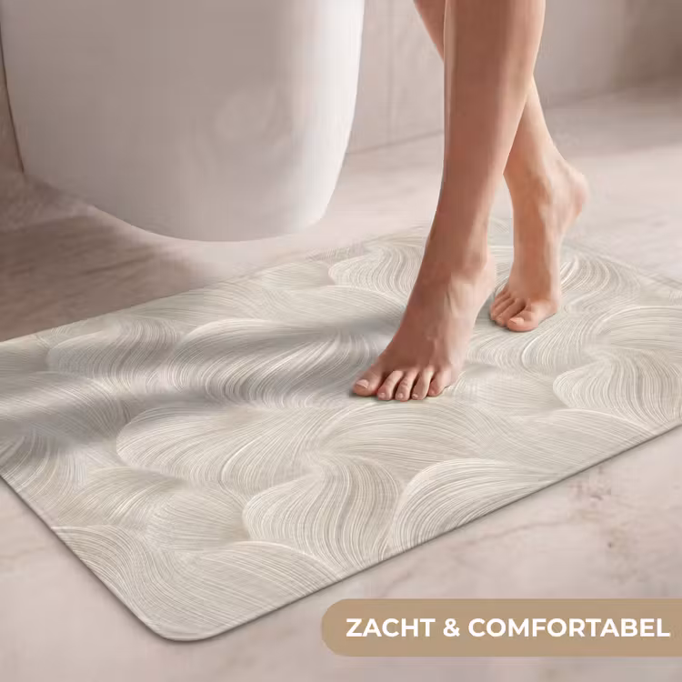 Wc Mat - Lijnen - Waaier - Beige — 7