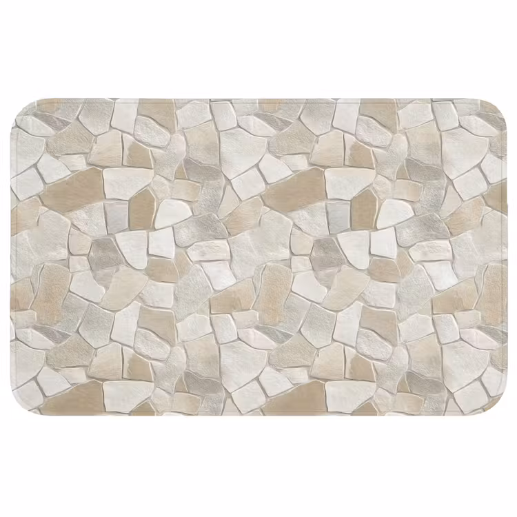Wc Mat - Mozaïek - Stenen - Beige