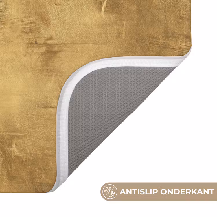 Wc Mat - Industrieel - Textuur - Goud — 3