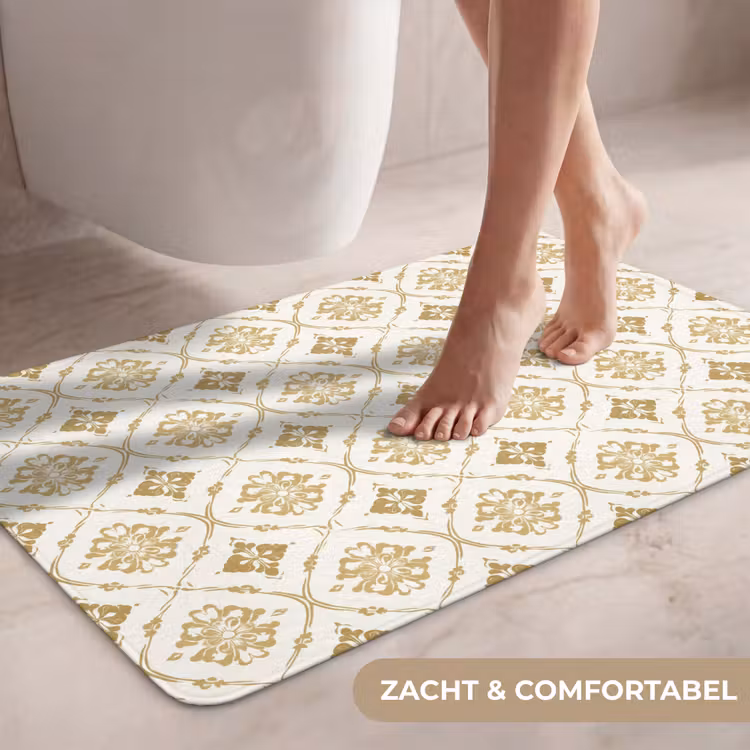 Wc Mat - Ornament - Klassiek - Goud — 7