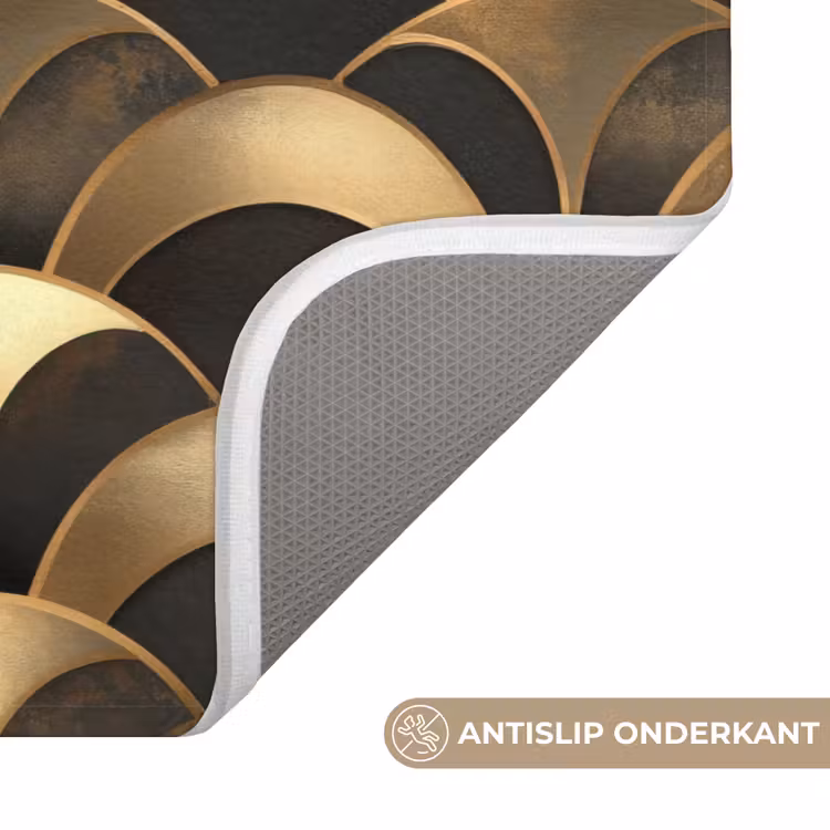 Wc Mat - Schubben - Structuur - Goud — 3