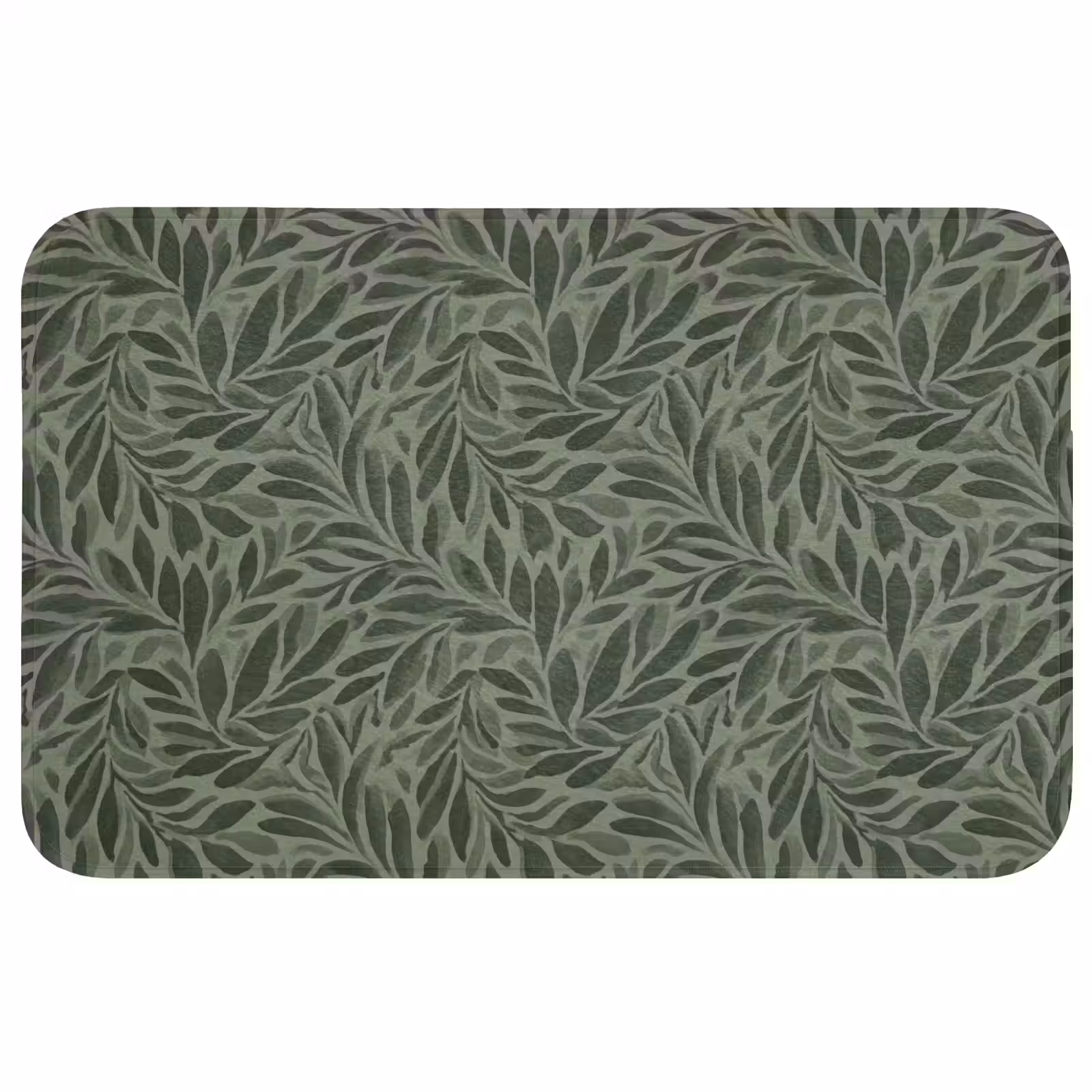 Wc Mat - Bladeren - Organisch - Groen — 1