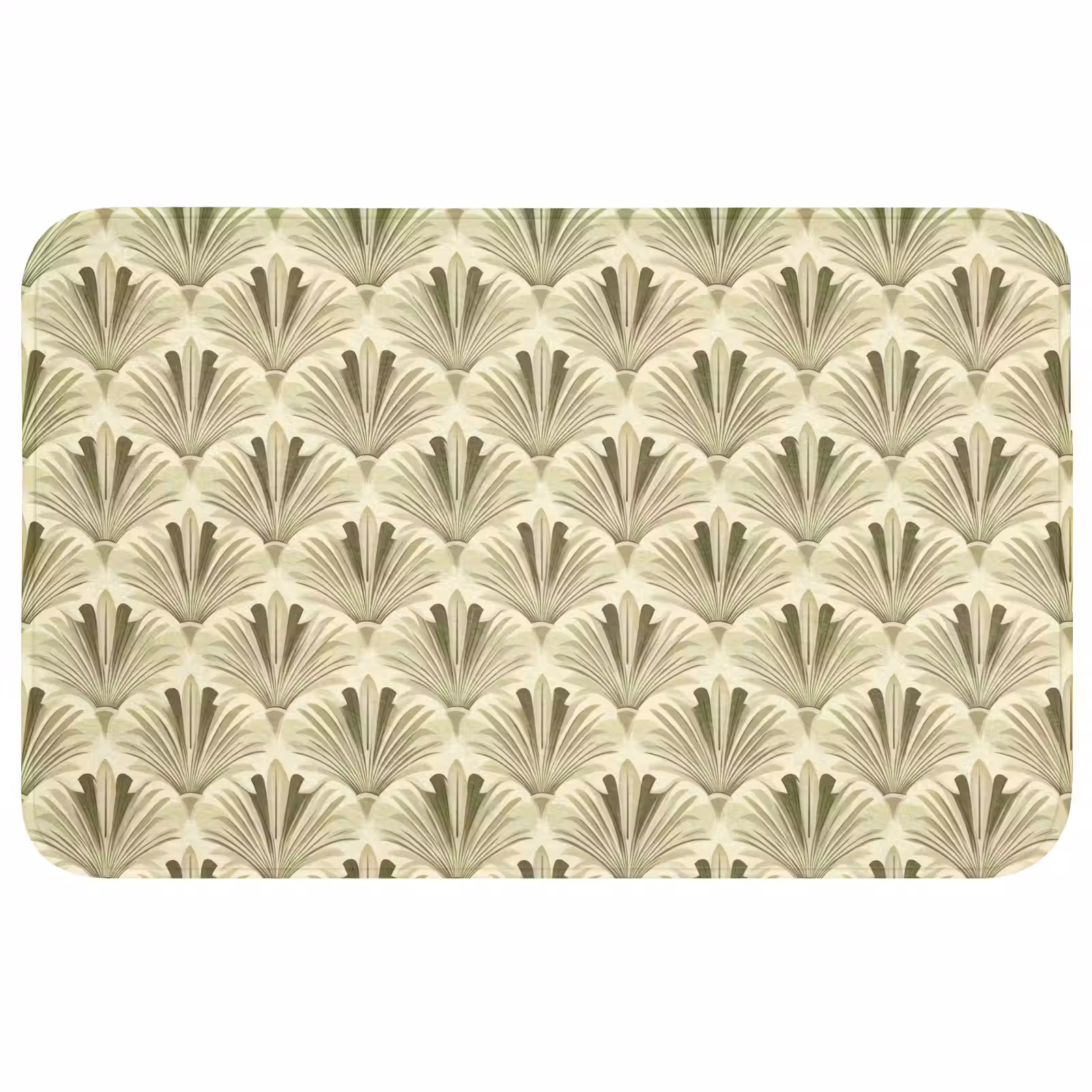 Wc Mat - Klassiek - Waaier - Groen — 1